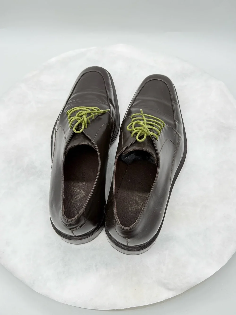 Men's Dark Brown Italian Leather Dress Shoes – VR.